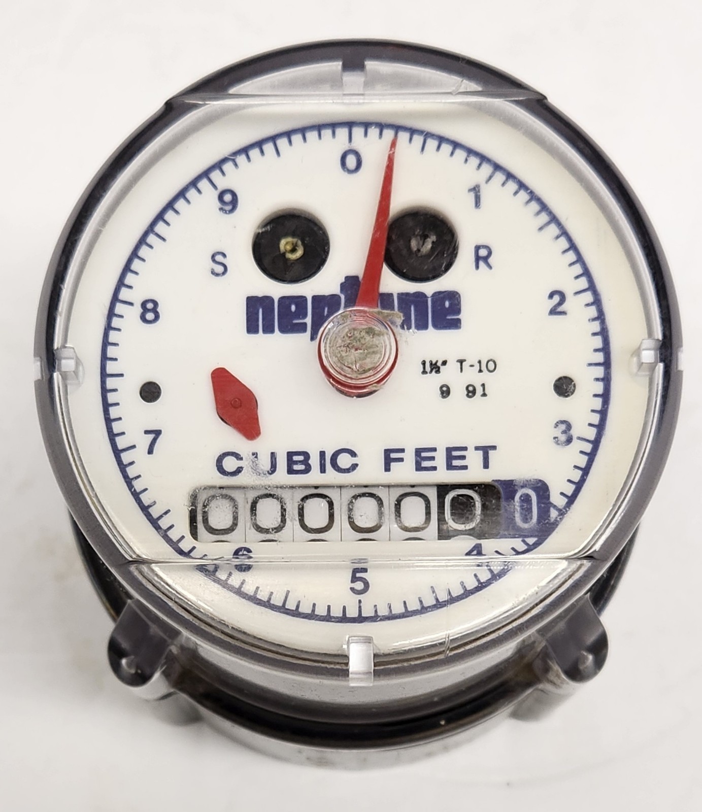 Neptune 1-1/2" T-10 Water Meter Direct Read Cubic Feet - New?