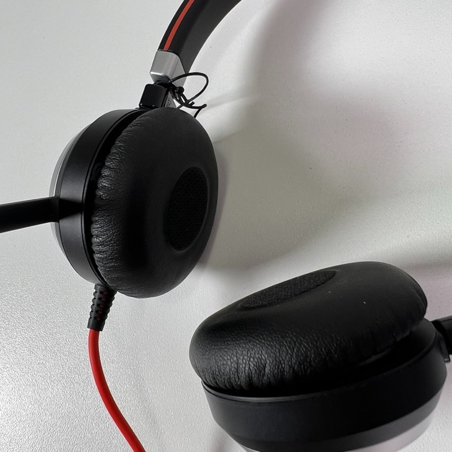 Jabra Evolve 40 ENC010 Wired Stereo Headset with USB Controller & Case - Black