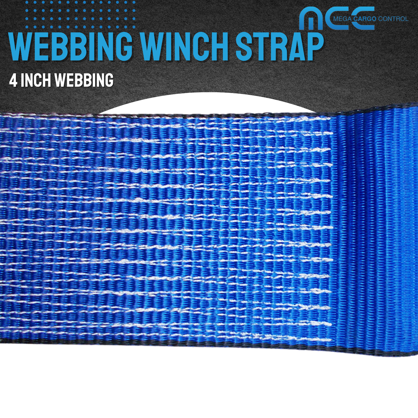 4 Pack 4" x 30' Winch Tie Down Strap w/ Flat Hook for Flatbed Truck Trailer Farm