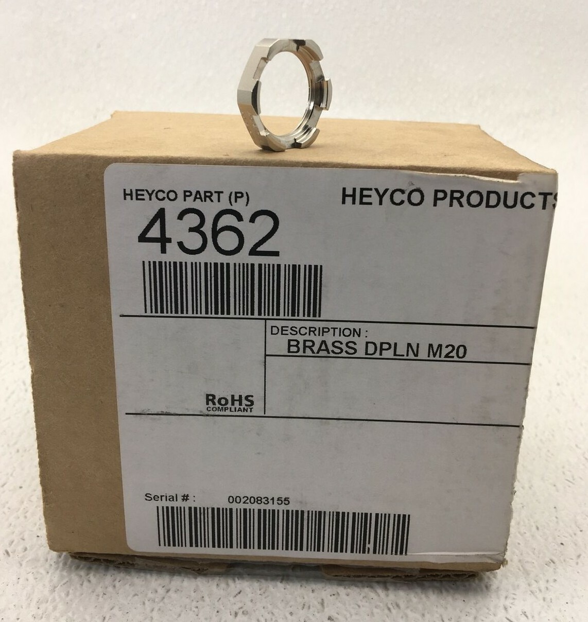 4362 HEYCO BRASS DPLN M20