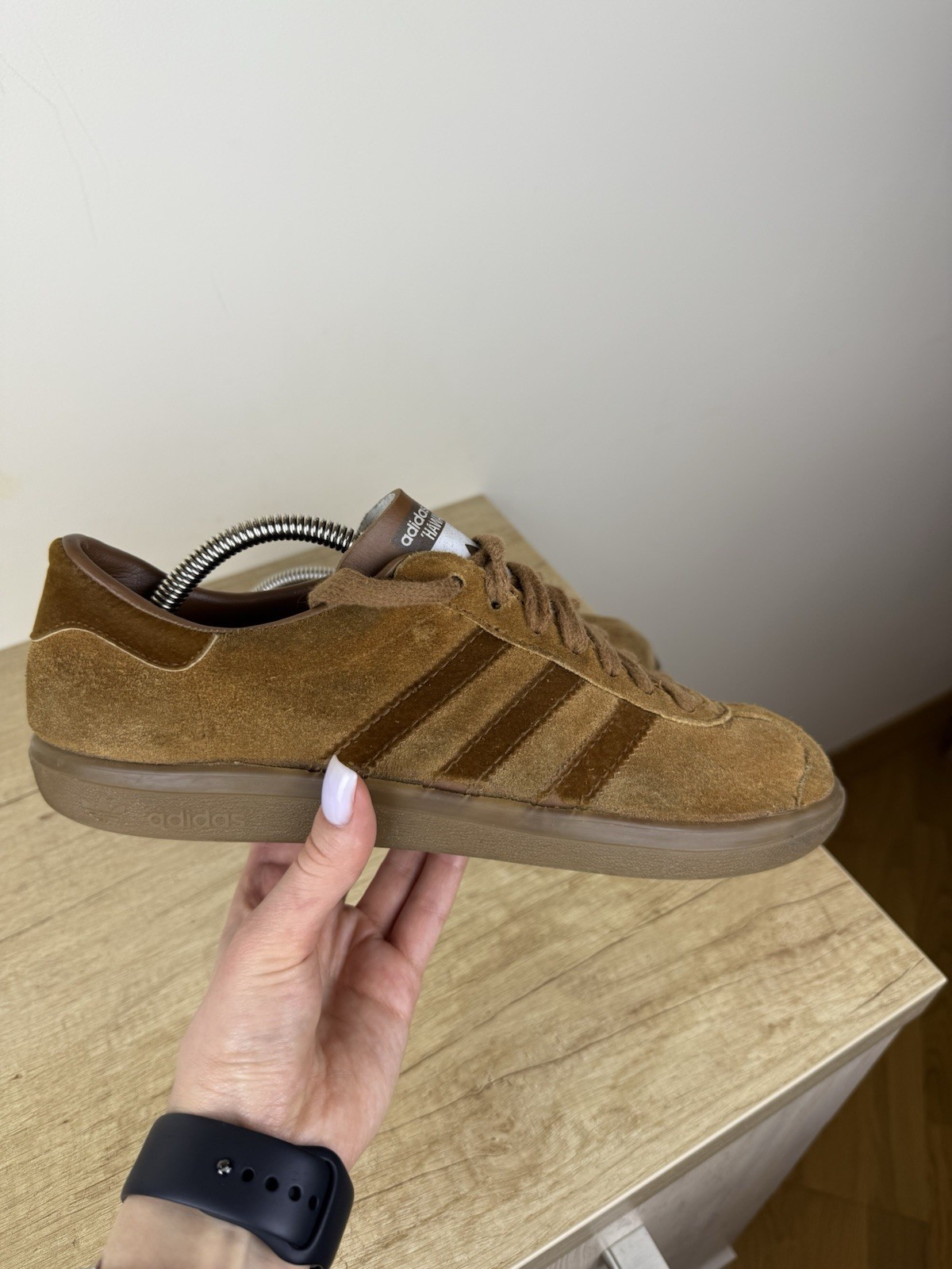 Adidas Hawaii Brown Suede Sneakers Men US 7 EU 40 Vintage Rare Gum Sole