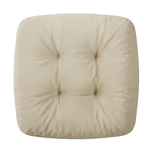 Premium Non-Slip Dining Chair Cushions (4 Pack) - 21.6"L x 21.6"W x 5.9"H Khaki