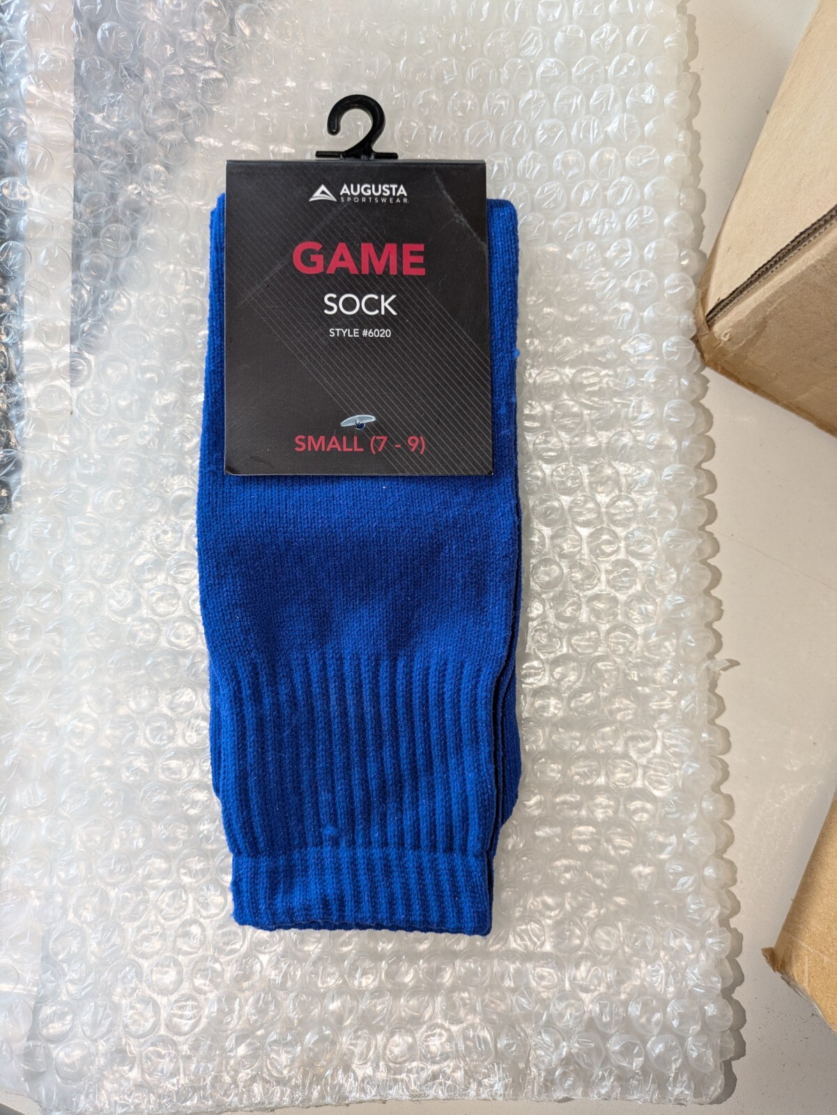 Augusta Sportswear Game Sock 1 pair of Socks #6020 Blue Baseball New