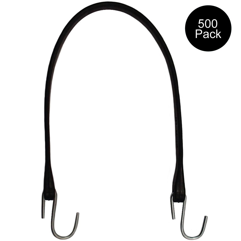 500 Flatbed Truck Trailer Tarp Tie Down 21" Natural Rubber HD Strap Bungies