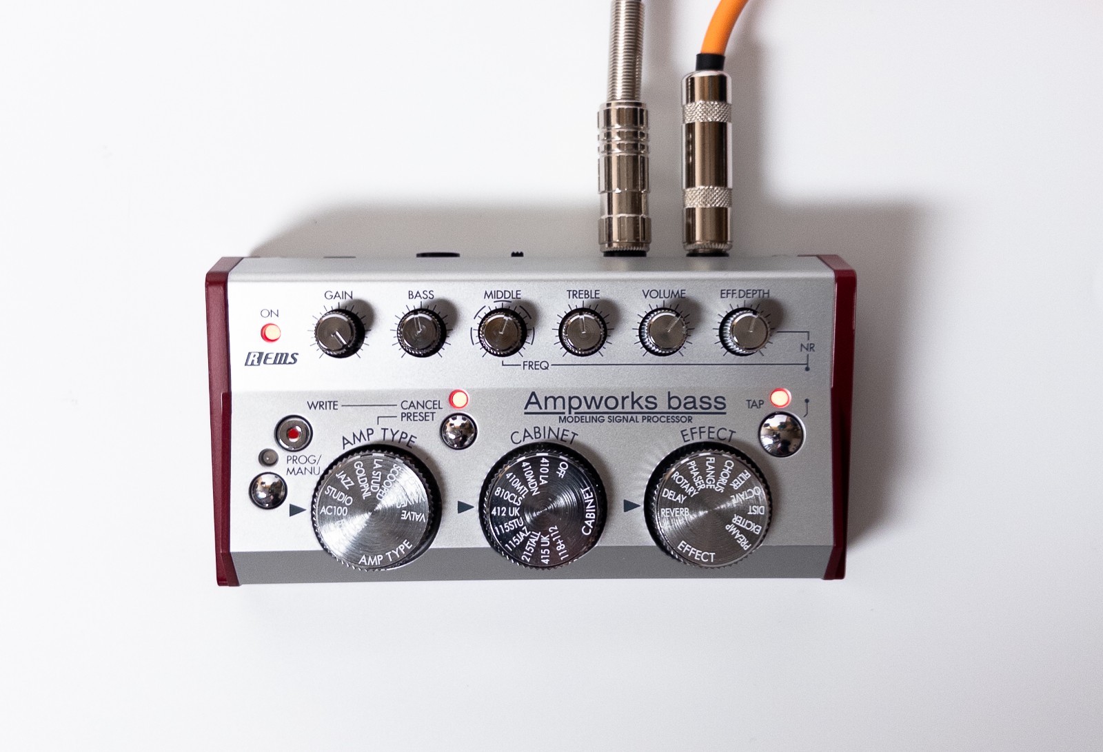 Korg Ampworks Bass Modeling Bass Preamp Pedal w/ Box Manual Tested