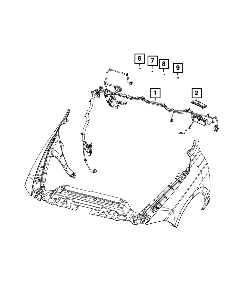 Genuine Mopar Power Distribution Center Cover 68298467AA