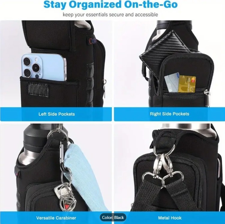 Quality Magnetic Fitness Mug Bag - Insulated Crossbody Backpack for Sports