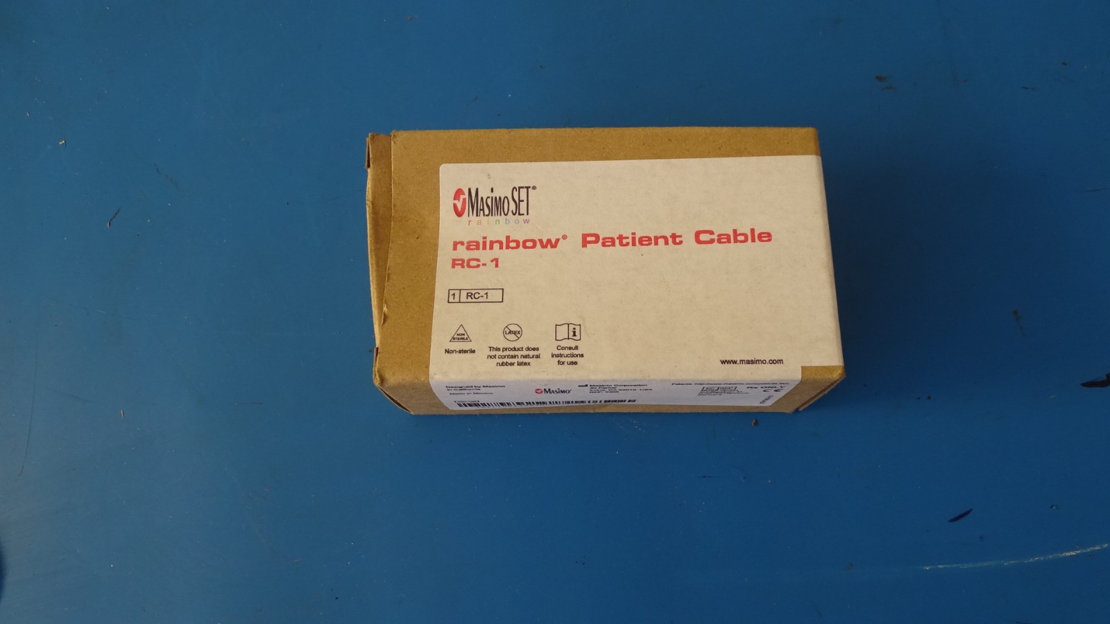 Masimo 2405 Rainbow RC-1 Patient Cable 1ft 20-Pin SpO2 OEM