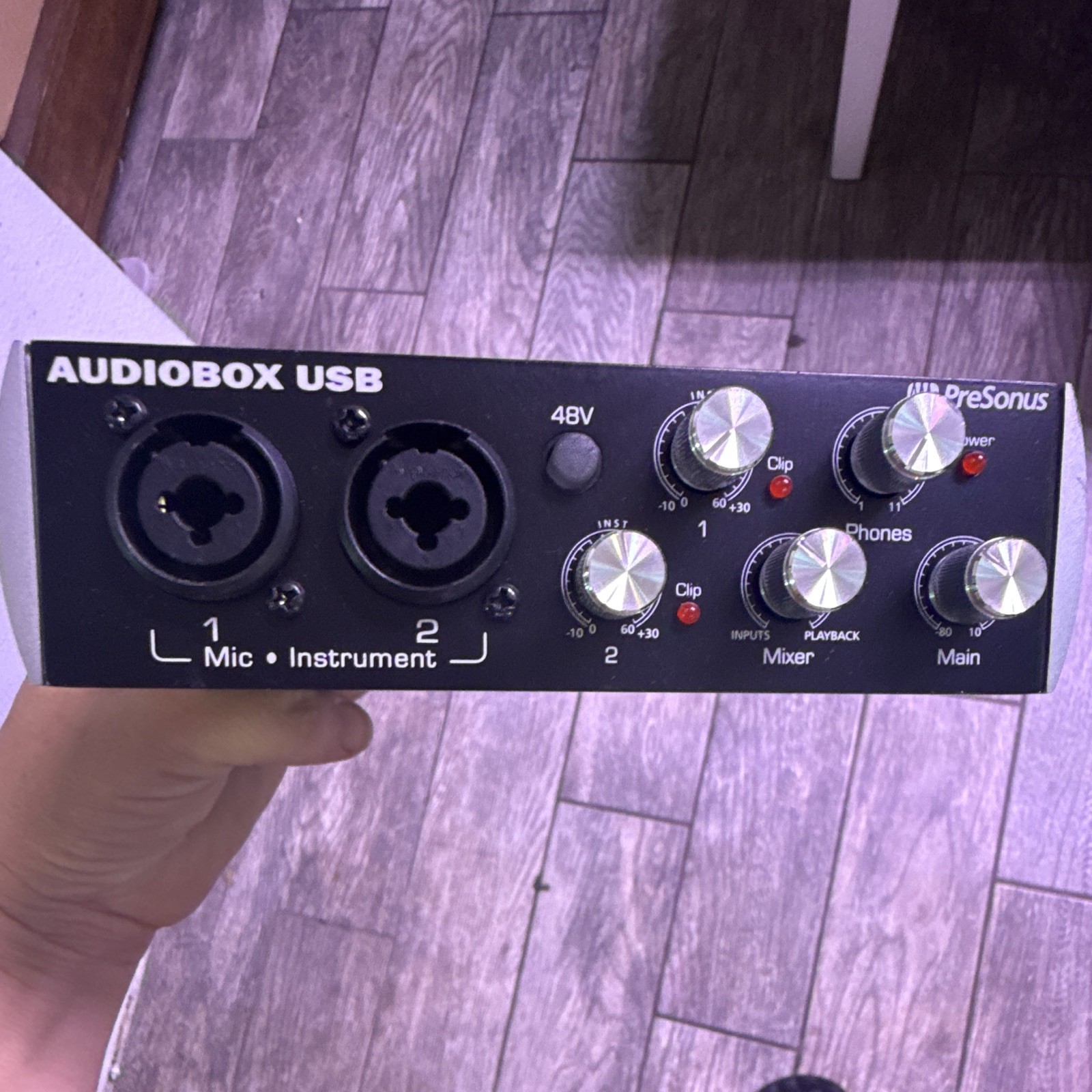 PreSonus AudioBox USB 2-Channel USB Audio Interface MIDI I/O 48V w/ Cable