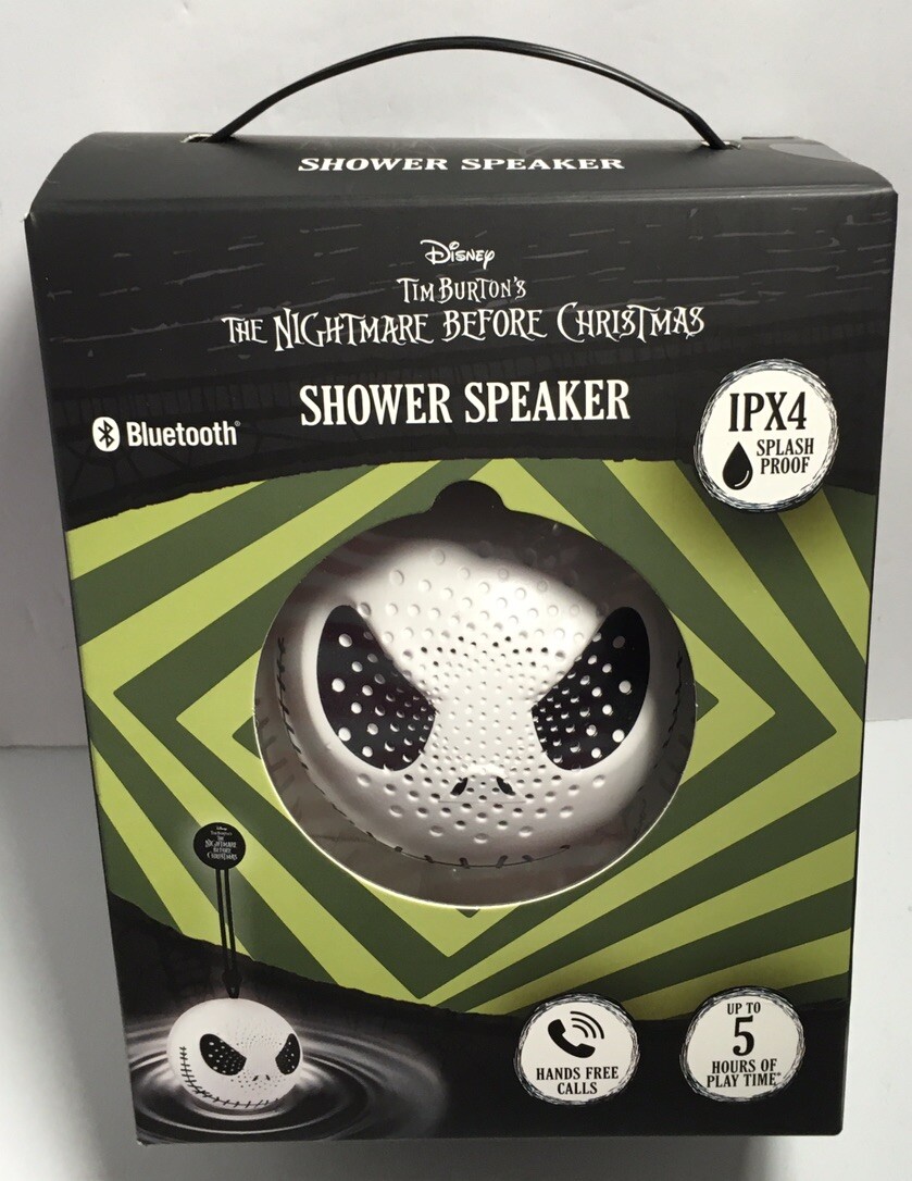 DISNEY Nightmare Before Christmas BLUETOOTH SHOWER SPEAKER Jack Skellington NIB