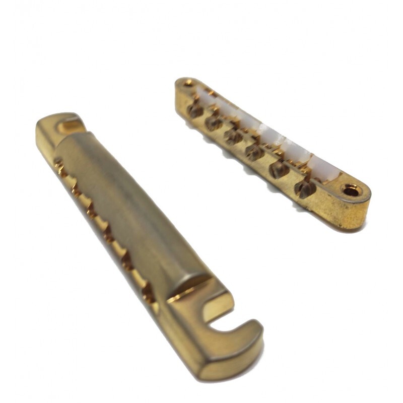 Faber Gold AGED Bridge + Tailpiece set, ABR-1,Nylon saddles