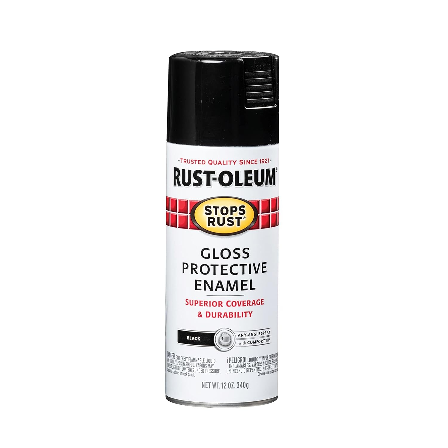 Rust Oleum Stops Rust Gloss Black 12 Oz 12 Ounce Spray Paint