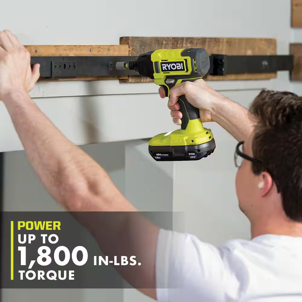 ONE+ 18V Cordless 2-Tool Combo Kit with Drill/Driver, Impact Driver, (2) 1.5 Ah