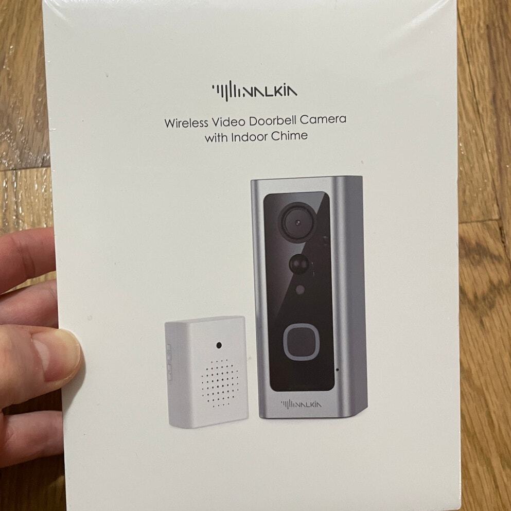 NAIKIN Wireless Video Doorbell Camera Indoor Chime HD 1080p WiFi Two Way Audio