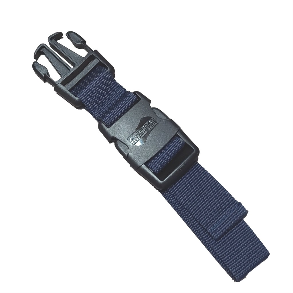 American Tourister Navy Blue Canvas Add-A-Bag Adjustable Attachment 17" Strap
