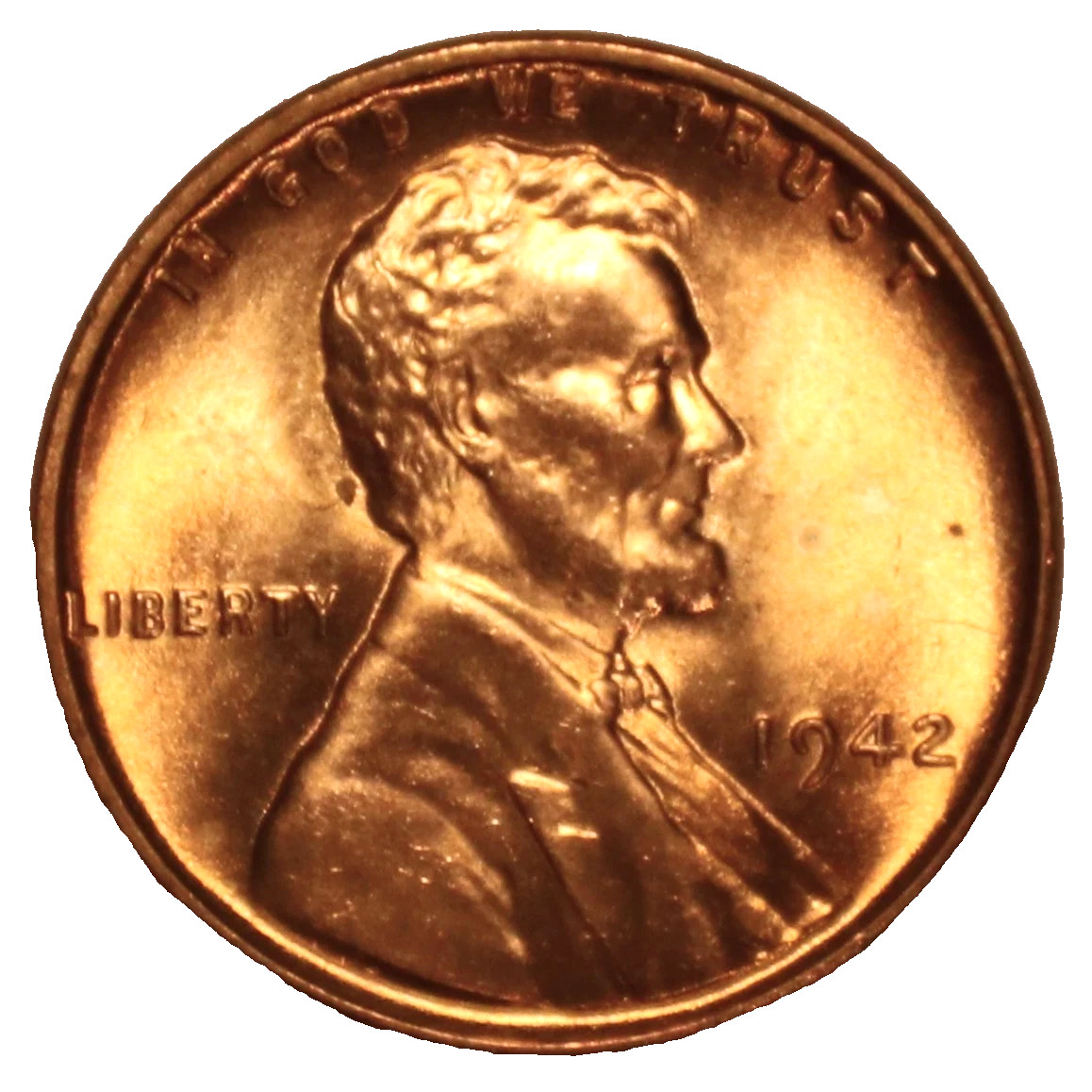 ✅ 1942-P BU UNC Lincoln Wheat Cent BU UNCIRCULATED Coin From OBW Bank Roll