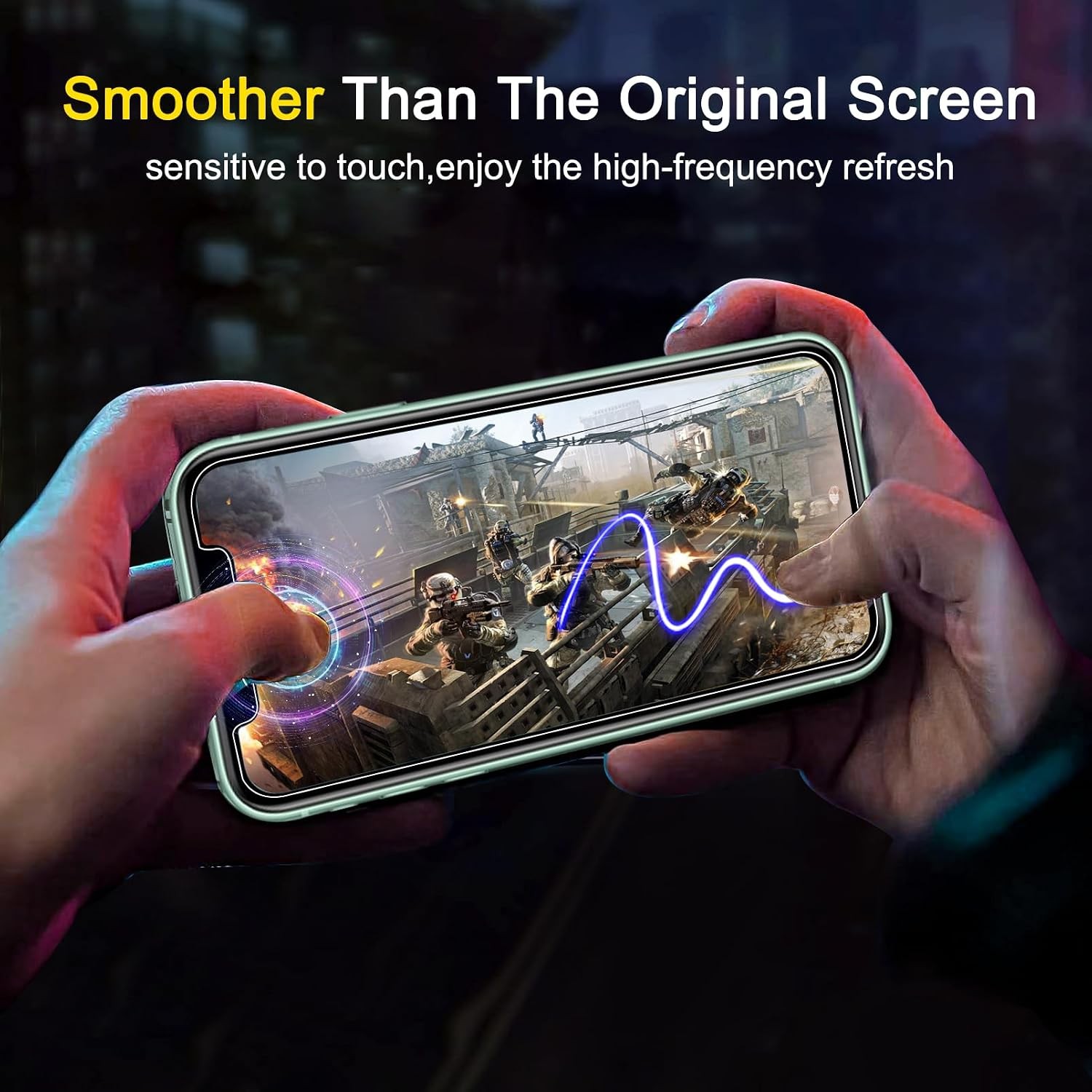 3 Pack Screen Protector for iPhone 11 with 3 Pack Tempered Glass Camera Lens