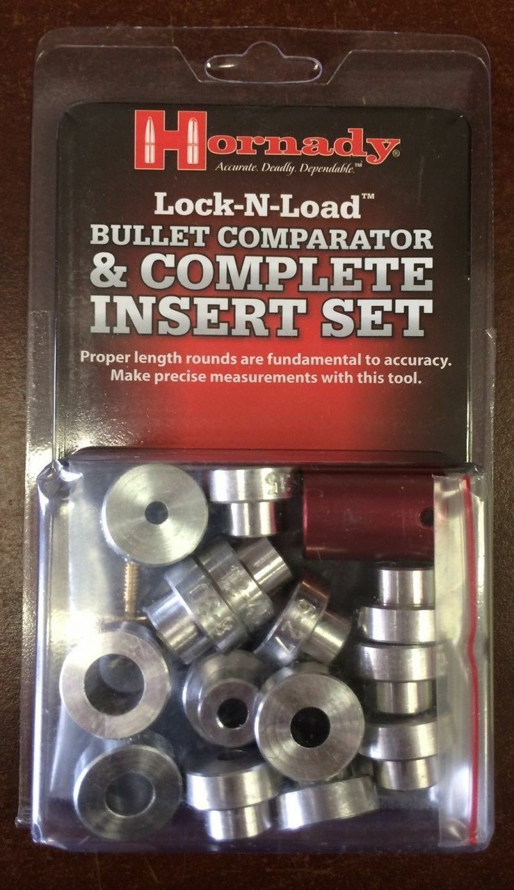 Hornady B14 Lock-N-Load Bullet Comparator & Complete Insert Set (14 Inserts)