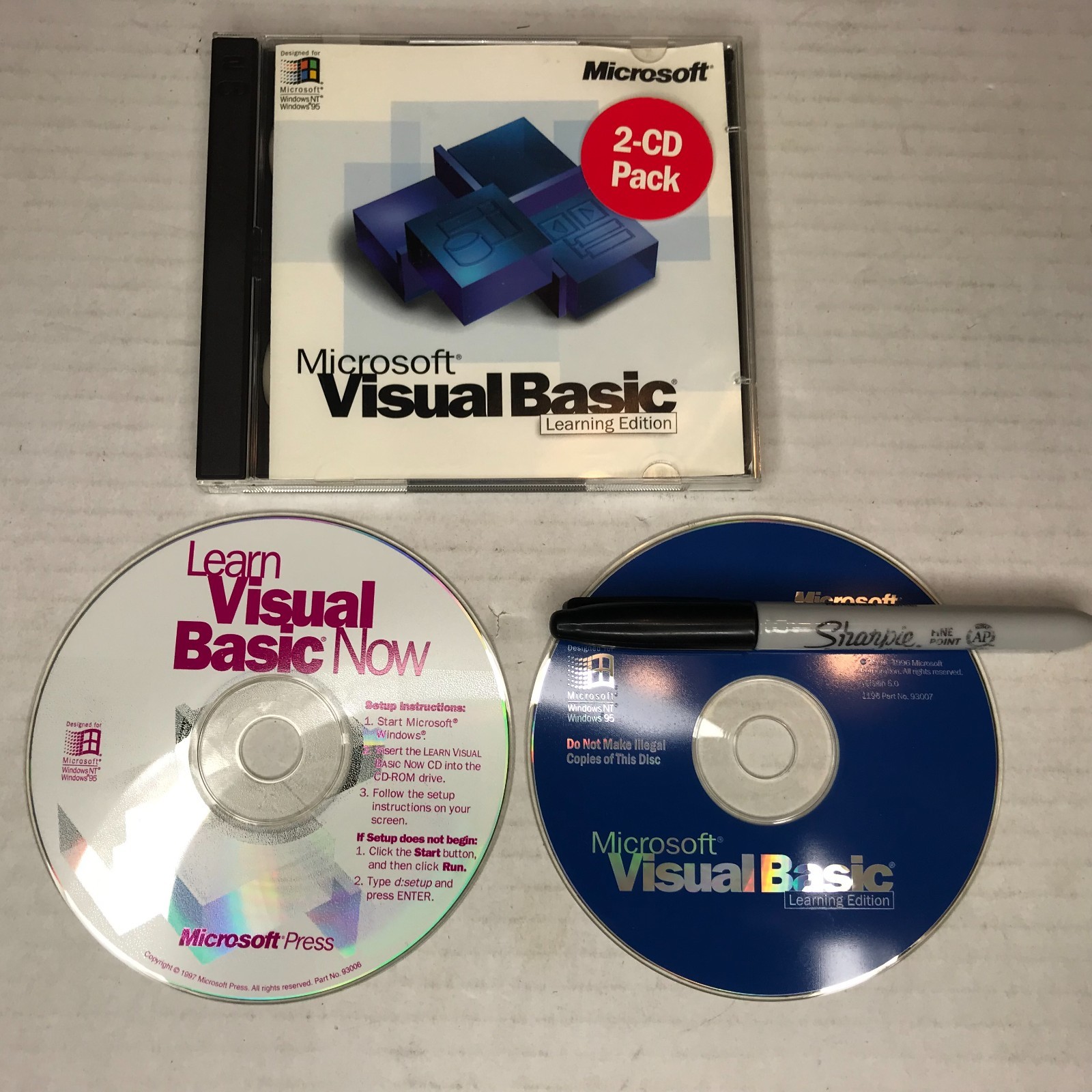 Microsoft Visual Basic 6.0 Learning Edition 2-CD Pack Windows 95/98/NT