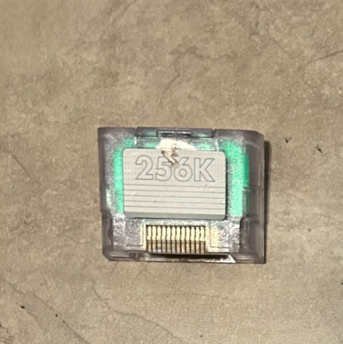 Interact 256K Large Size N64 Nintendo 64 Memory Card Pak Pack Clear