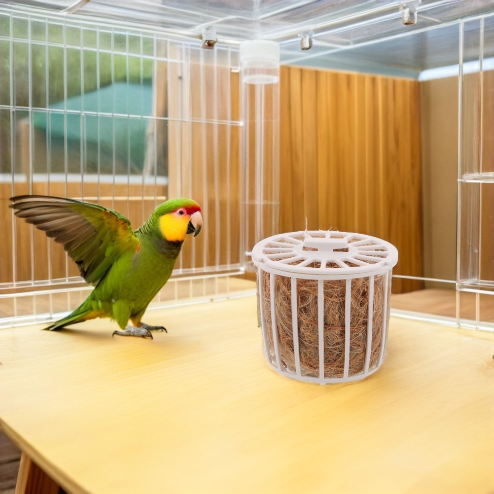 Breeding Nest for Canaries Bird Nesting Material with Storage Basket