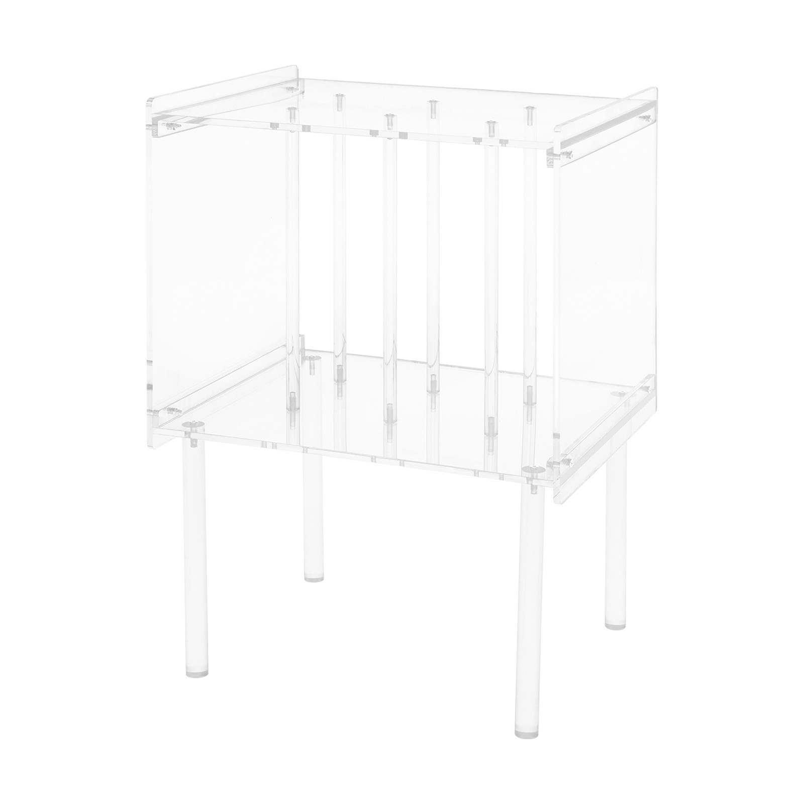 Clear Rectangular Side End Table/Night Stand Acrylic Side Table 47.6*37*66cm