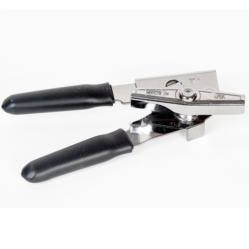 Hand-Held Can Opener Rubberized Grip Long-Lasted Heavy Gauge Steel 7"