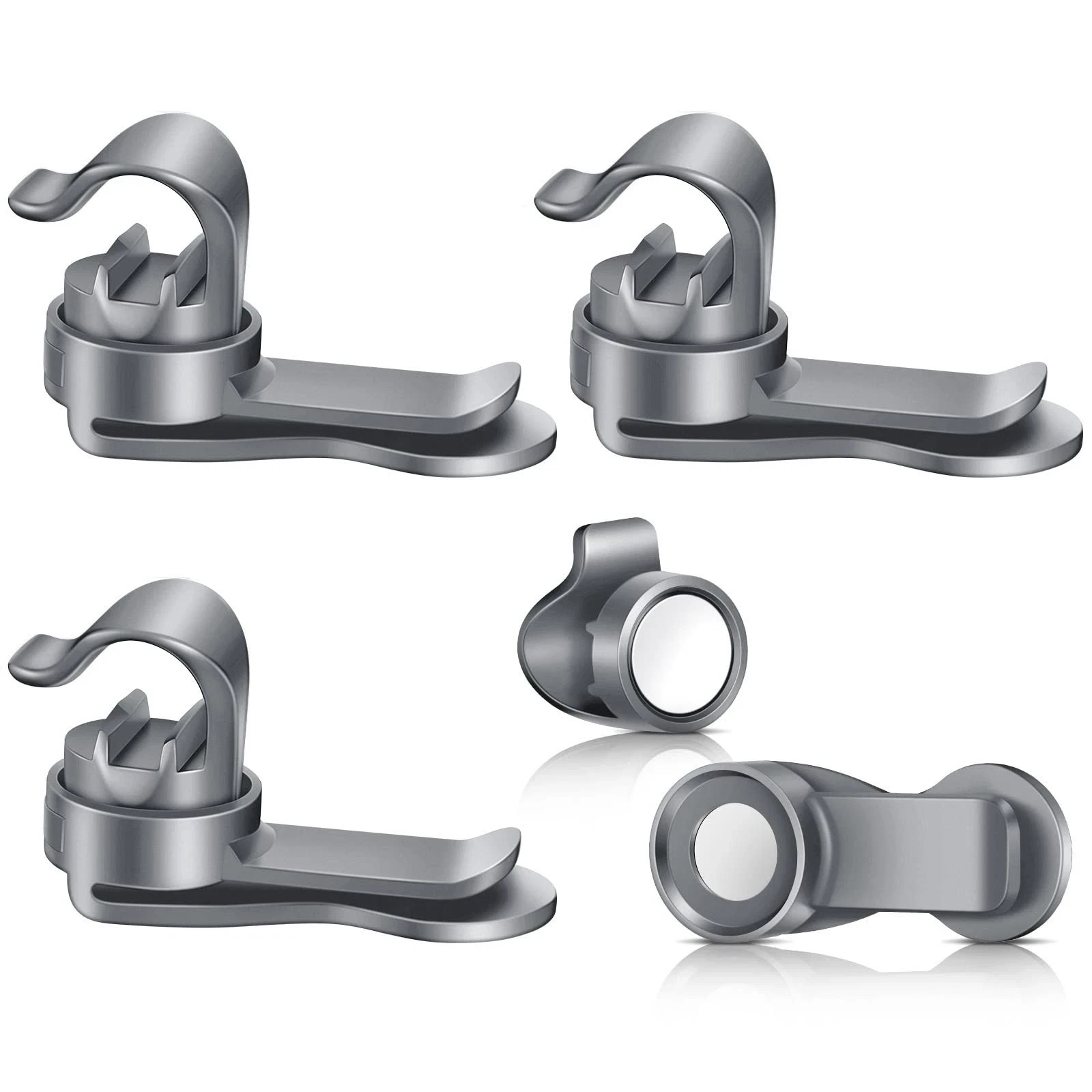 3 Pcs Bladder Clip Water Tube Hydration Hose Magnetic Gray