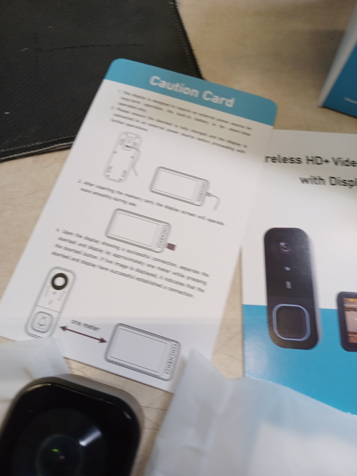 Wireless HD Video Doorbell With Display 4.5"in Display