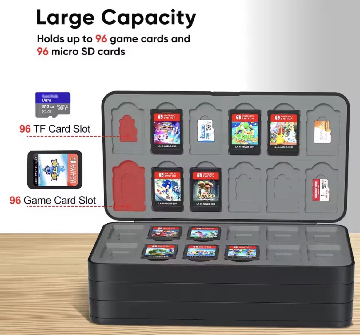 96 in 1 Storage Game Cards Case For Nintendo Switch OLED Protective Card Case