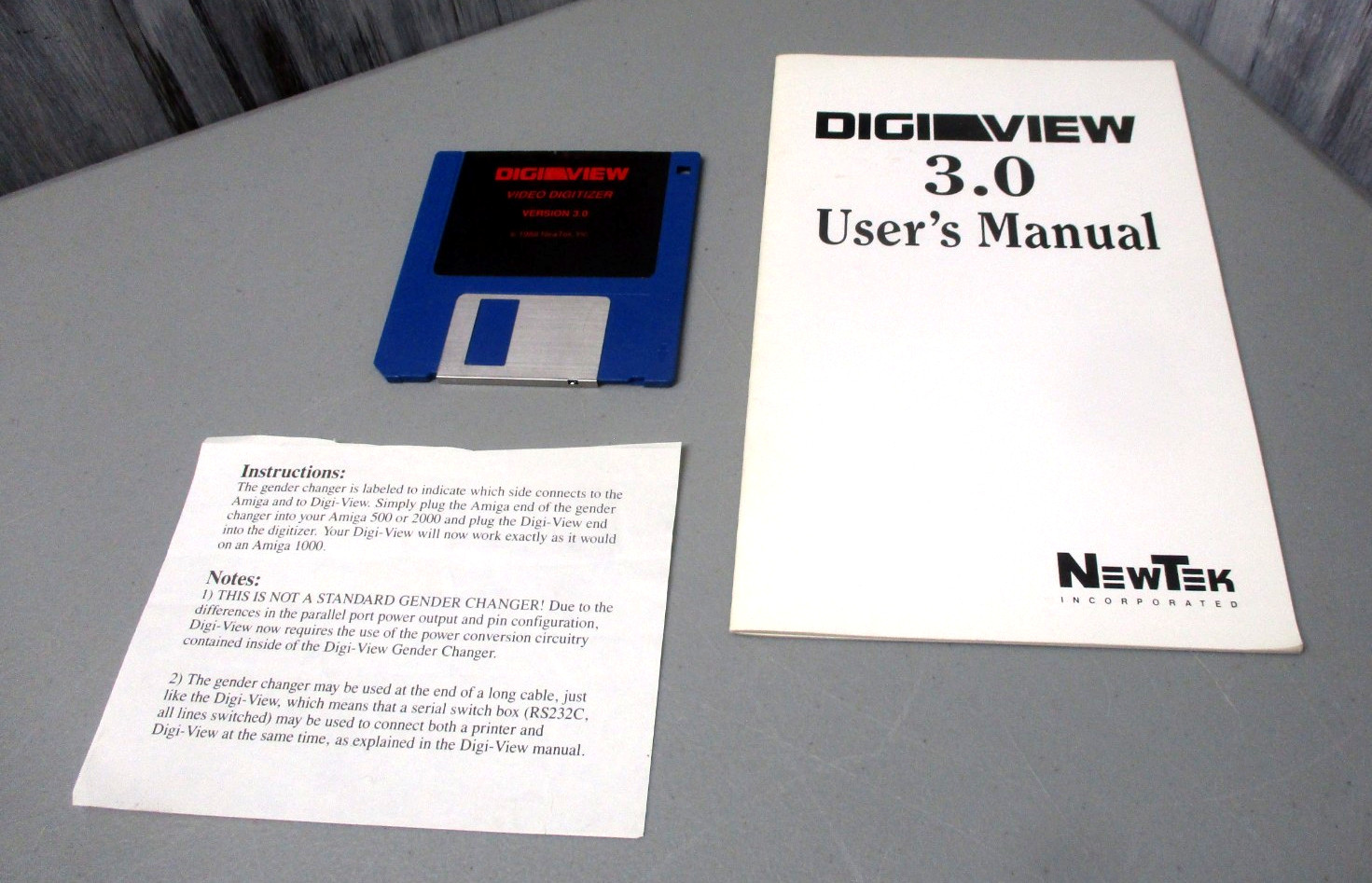 NewTek Digi View Version 3.0 Disk + Docs for Commodore Amiga Computers