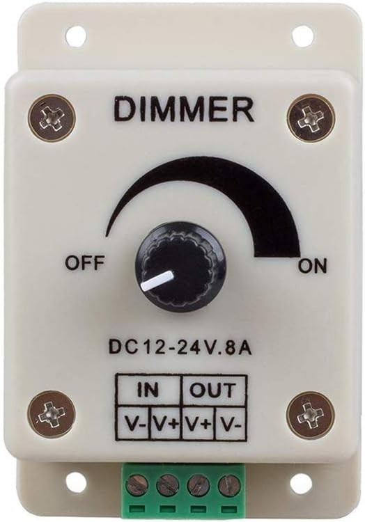 8A LED Dimming Controller Set: 3pcs 0%-100% PWM for Strips - Easy Operation
