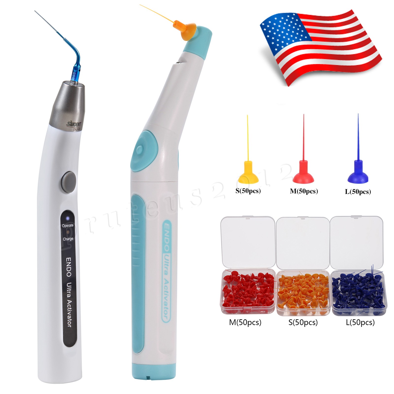 Dental Endo Ultrasonic Sonic Activator Root Canal Irrigator with Tips USA