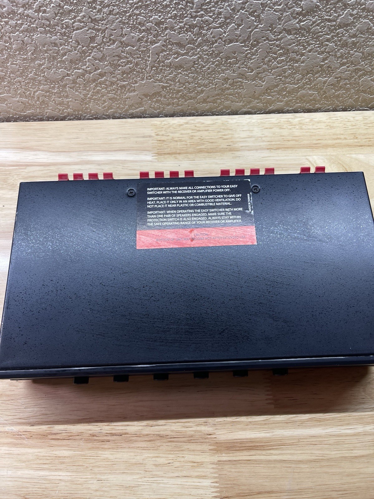 Sonance - SS6 - 6-Pair Stereo Speaker Selector, Good Condition, Pre Owned