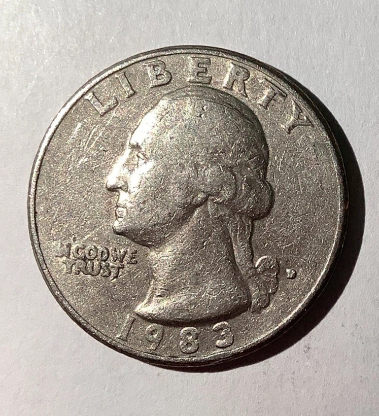 1983 D Washington Quarter