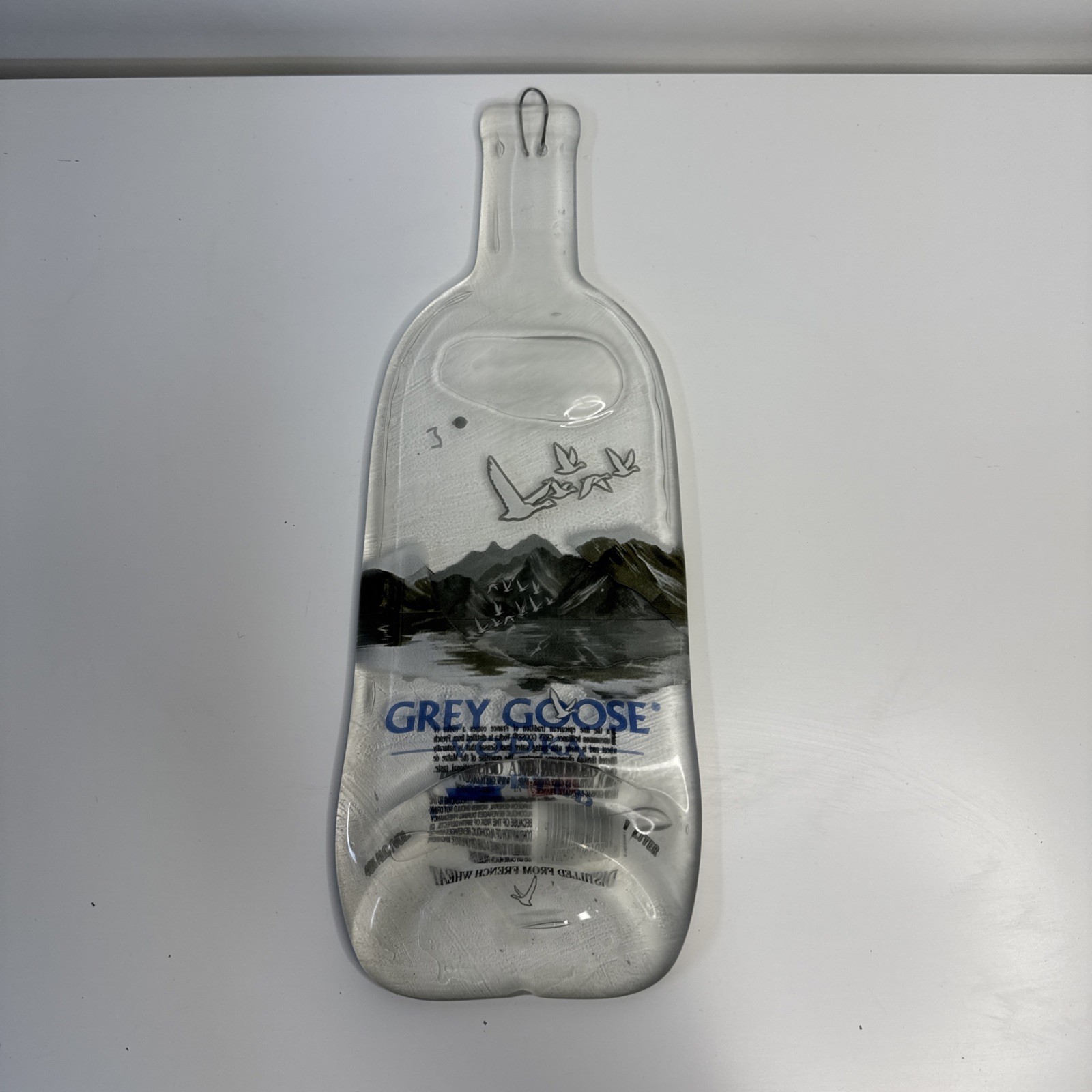 Rare Grey Goose 1.75L Flat Glass Bottle Wall Mount