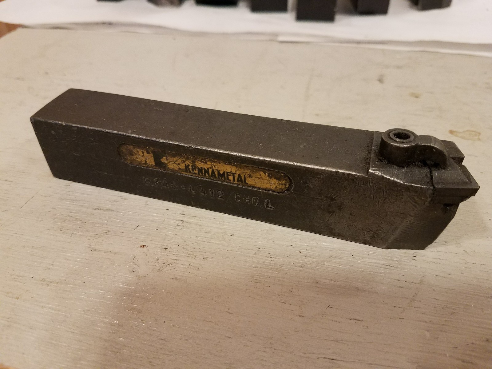 Kennametal 6340-0412 CHG.L Lathe Turning Tool, 6" OAL & 1-1/8" x 1" Shank