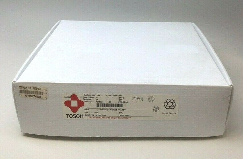 Tosoh 30760-22-000-300 Titanium 10.987" OD Series IV Assembly 0708 7480