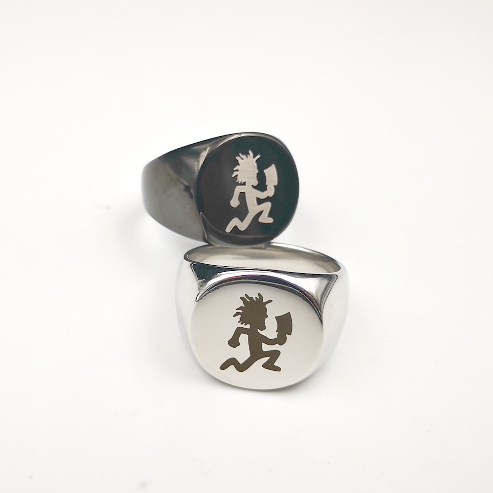 2026 Hatchetman twiztid  ICP Round Ring S.steel High polishing charm US6--12#