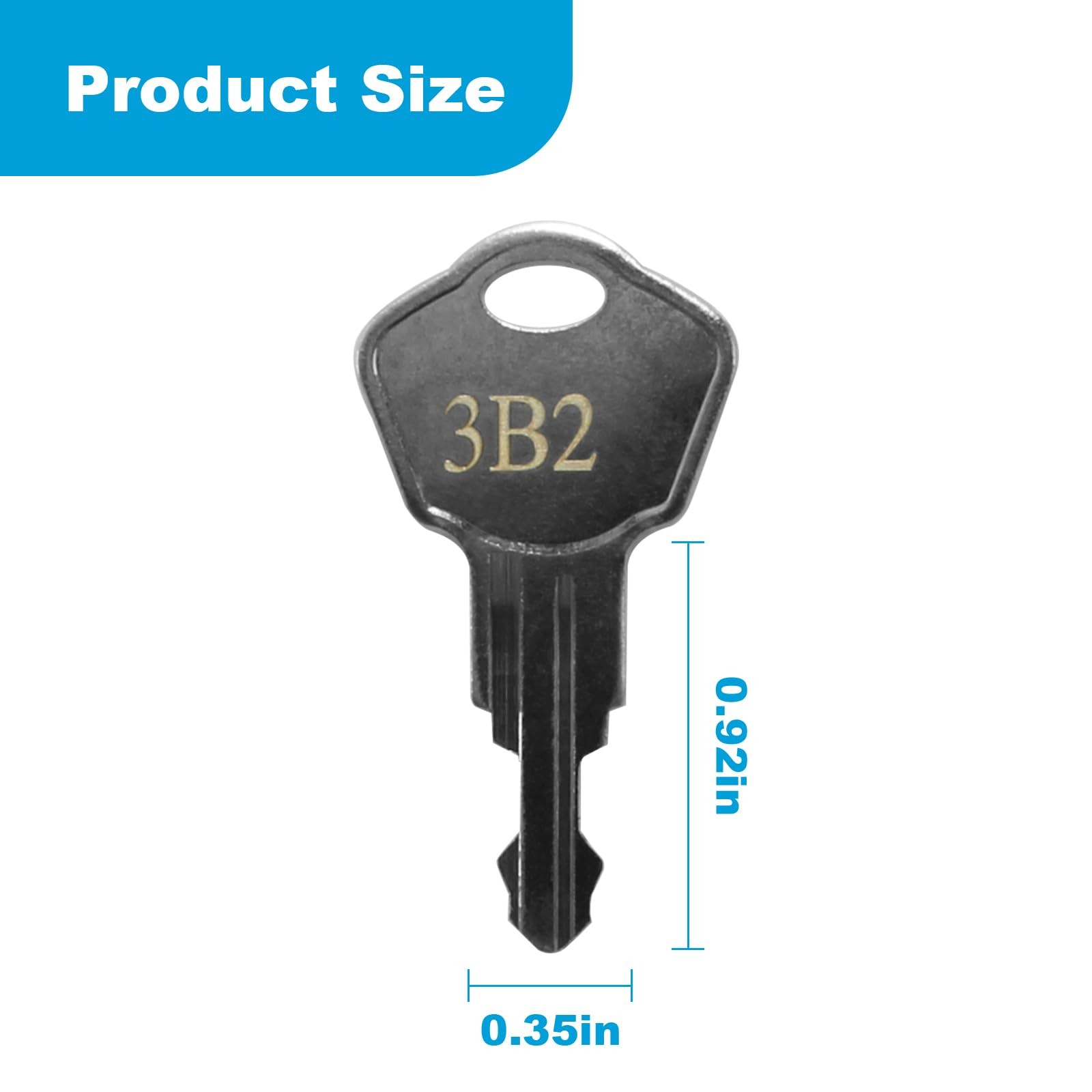 Sentry Safe Replacement Keys Model 1100-Codes 3B2 for 3B2, Silver