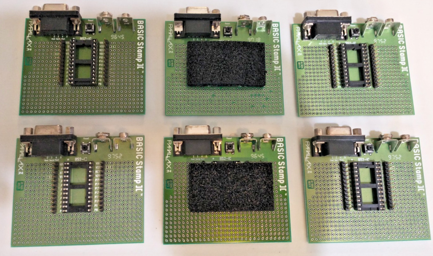 Parallax BASIC Stamp 2 Carrier/Solder Board BS2 Dev Board 9-Pin Serial (No CPU)