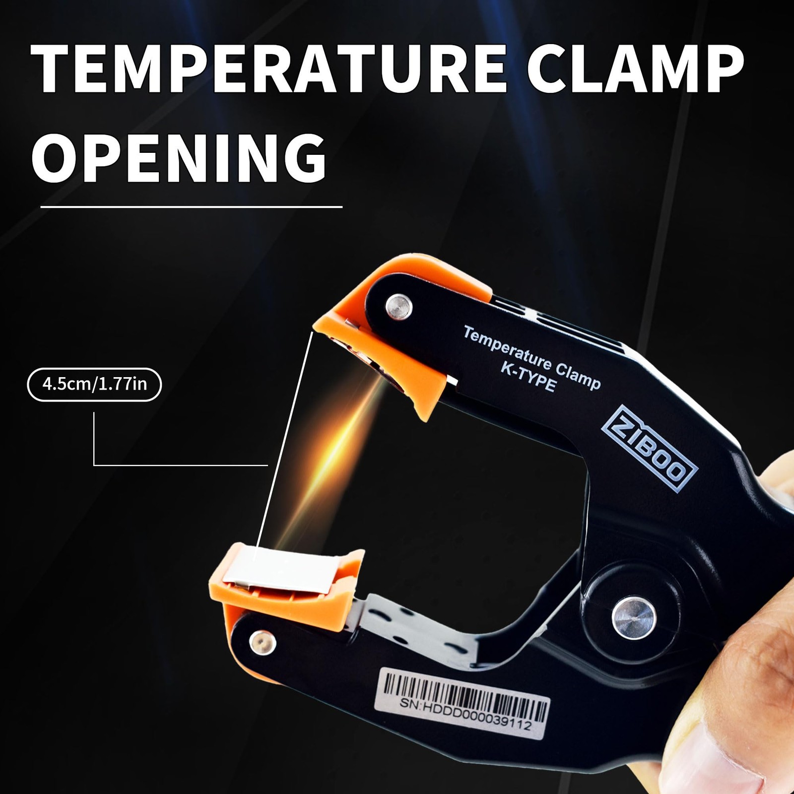 69140 K-Type Thermometer, Pipe Temperature Clamp for HVAC/Multimeter, Temperatur