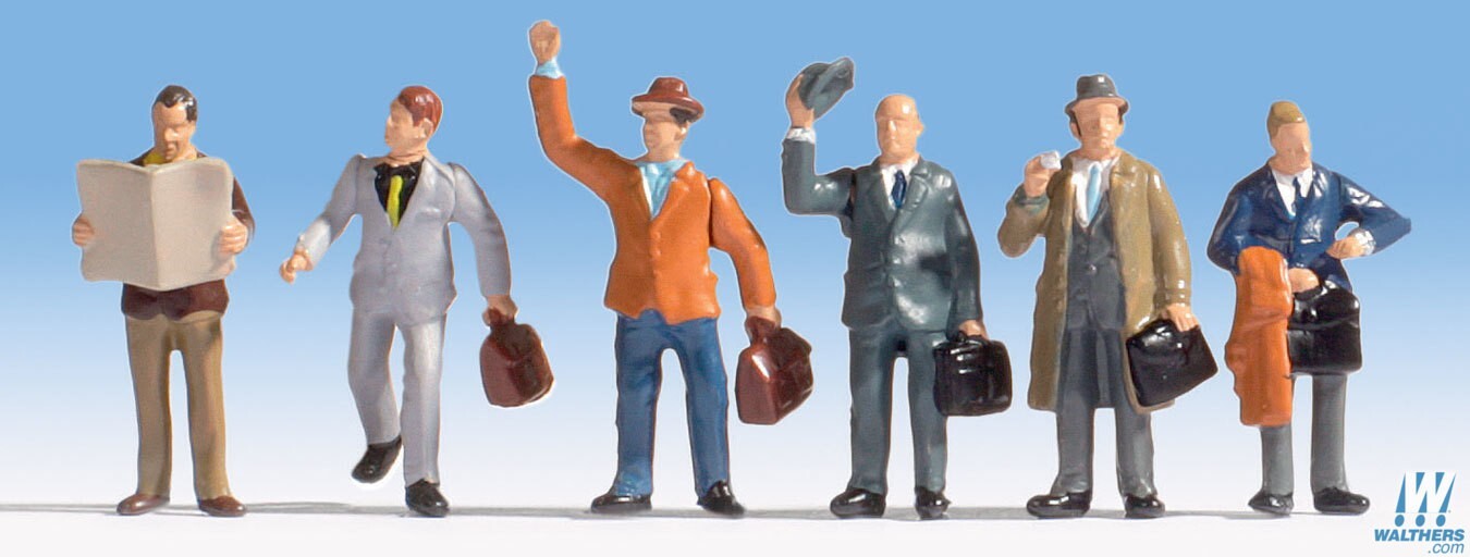 NEW Walthers WAL949-6024 Business Travelers Pkg (6) HO Scale FREE US SHIP