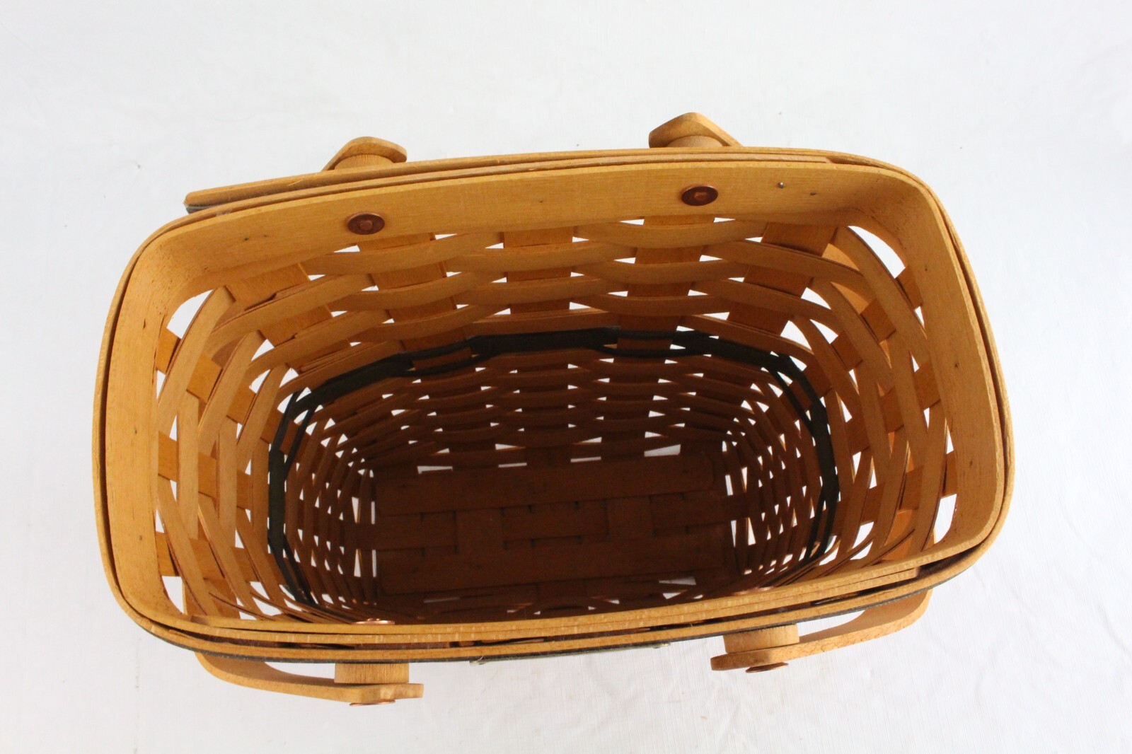 Vintage 1996 Longaberger Collector's Club Membership Hand Woven Wicker Basket
