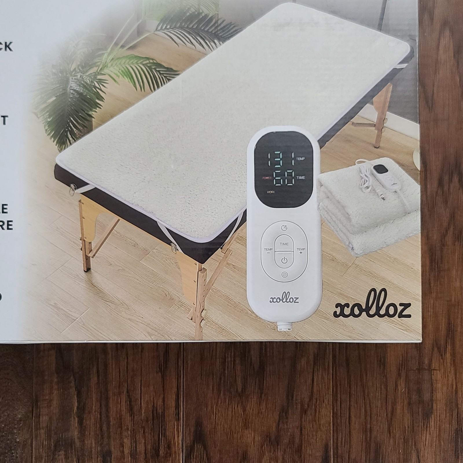 Massage Table Bed Warmer Heating Pad w/6 Heat Settings & Digital Timer 71"X30"