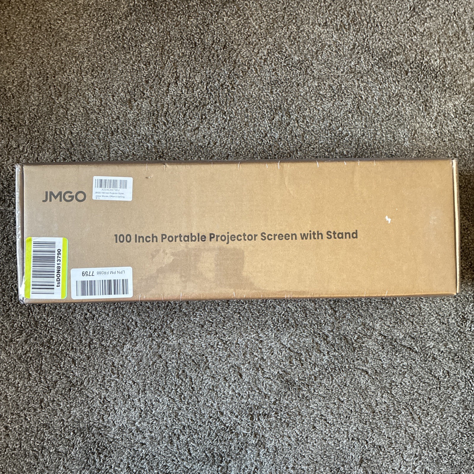 JMGO 100" Projector Screen With Stand - New!!