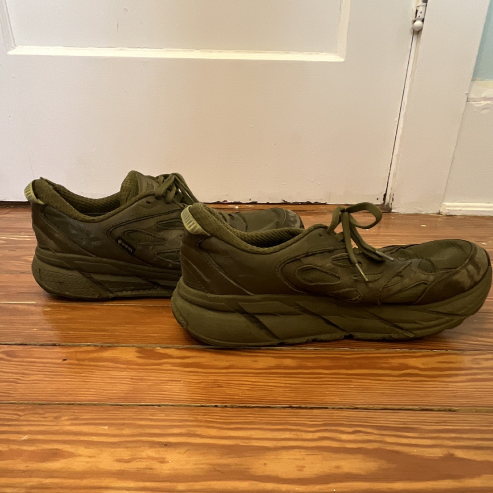 HOKA ONE ONE Men's Mesh Breathable Running Shoes Green US 11.5 EU 44 UK 10