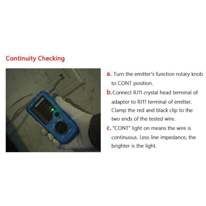 Upgrades Internet Cable Tester with Live Line Detection & Wire Sequences