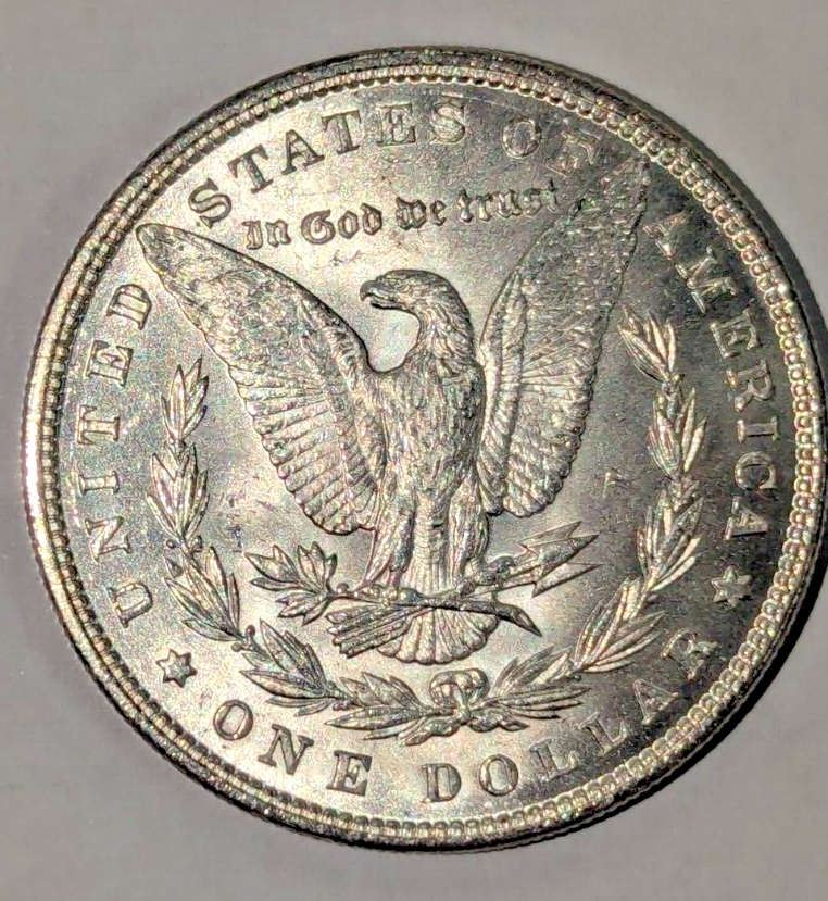 1896 P Morgan Silver Dollar ~ Blast White ~ 90% Silver ~#419