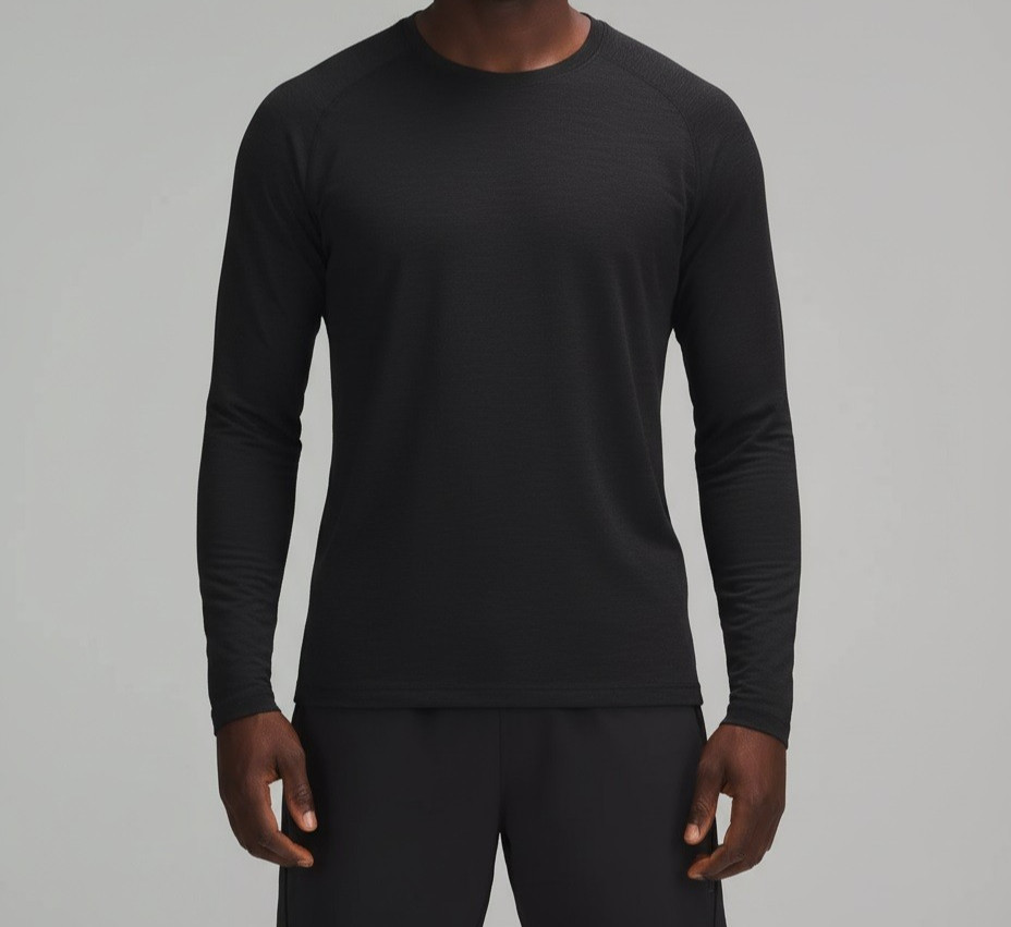NWT LULULEMON Mens Metal Vent Long Sleeve Graphite Grey Black S M L XL XXL $88